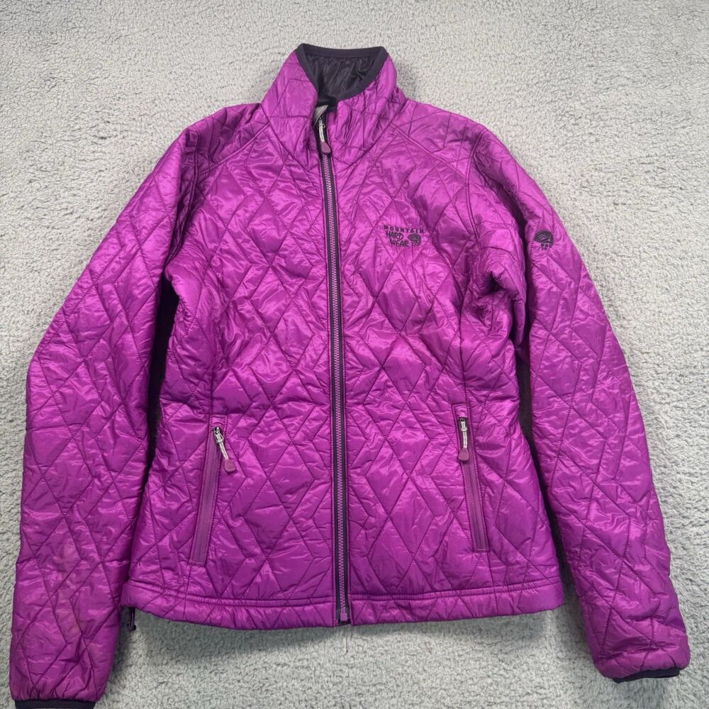 MOUNTAIN HARDWEAR Jacket Womens XS Purple Thermal Q Elite Full Zip Outdoors